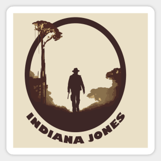 Indiana Jones minimalist Sticker